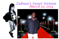 Zahnae's Sweet Sixteen Photo Booth Pictures